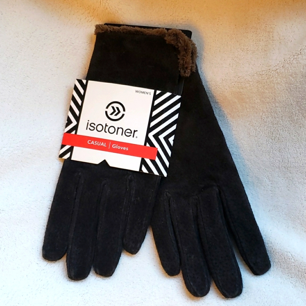 Isotoner Casual Microluxe Lining Gloves, XL NWT